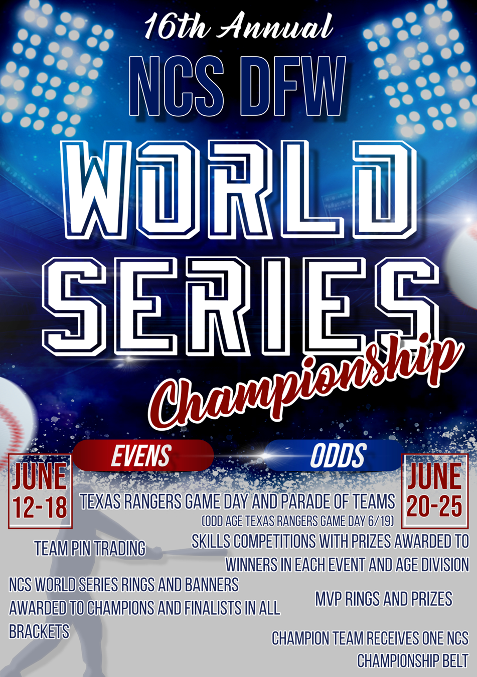 NCS world Series Arlington Texas