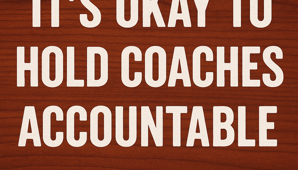 hold baseball coaches accountable