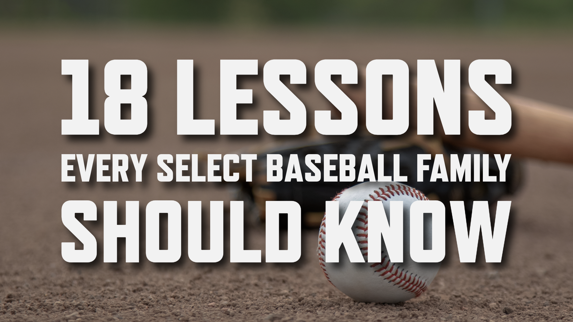 18 Baseball Lessons
