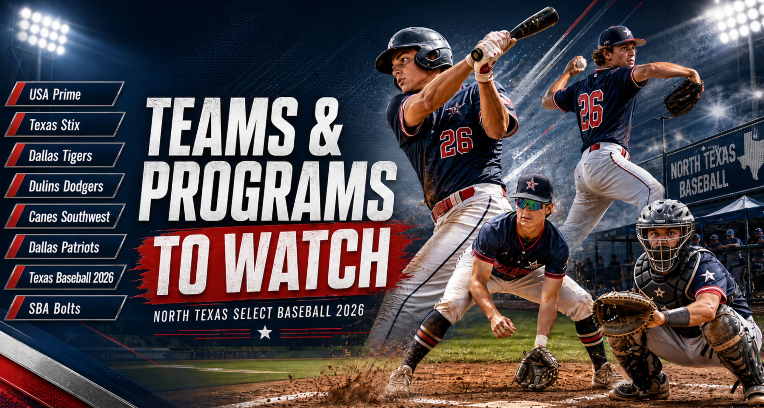 Teams and NTX Select Baseball 2026