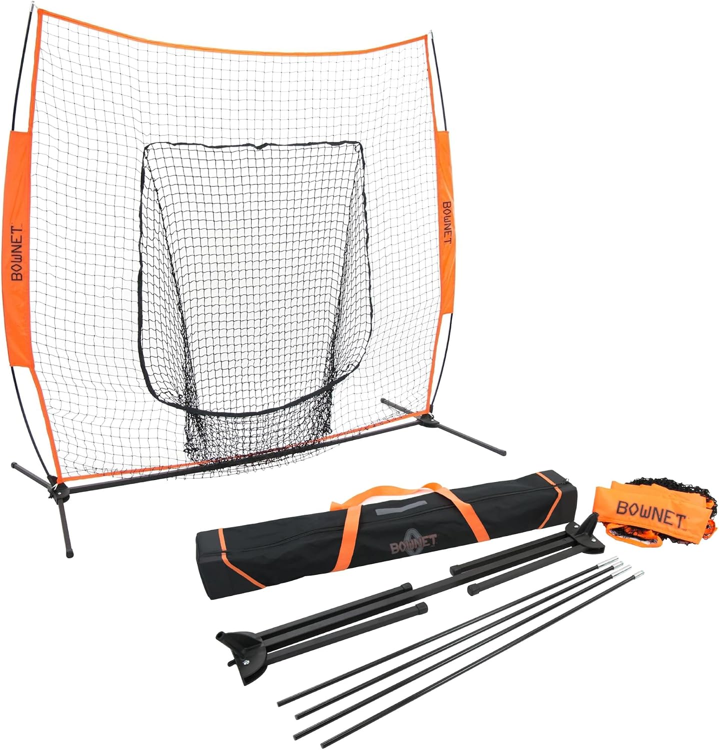 Bownet Big Mouth X 7x7 portable baseball practice net