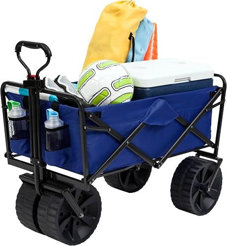 Mac Sports Folding Wagon with All-Terrain Wheels
