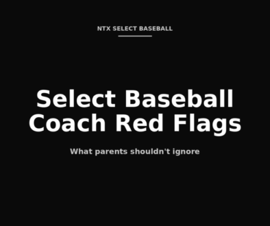 Select baseball coach red flags parents should not ignore