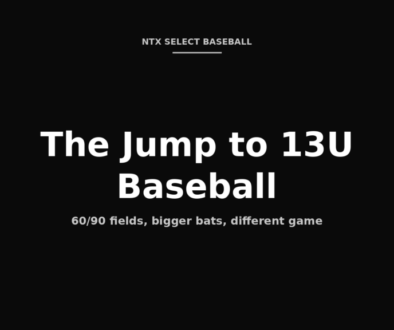 The jump to 13U baseball 60/90 fields bigger bats