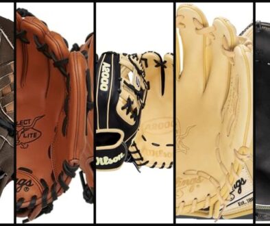 Best baseball gloves 2026 collage — youth and premium gloves for select baseball parents