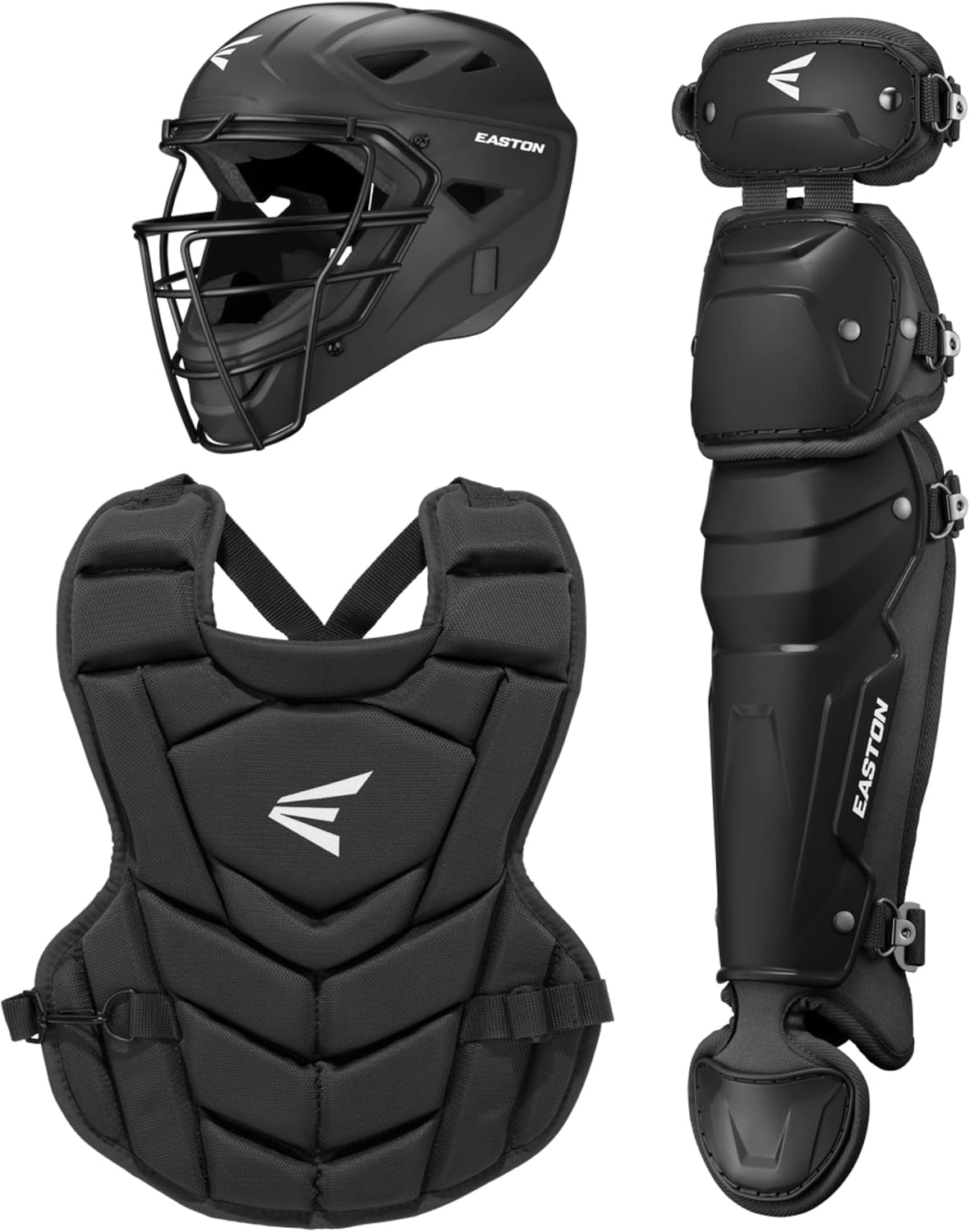 Easton Black Magic 3.0 youth catcher's gear set in black