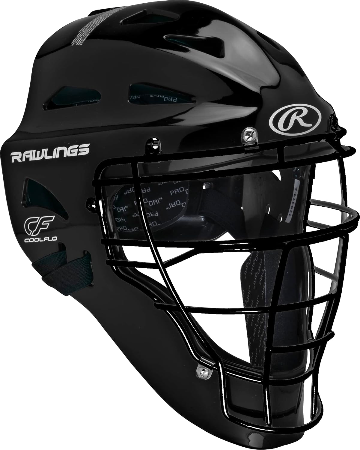 Rawlings Players Series youth hockey-style catcher's helmet in black