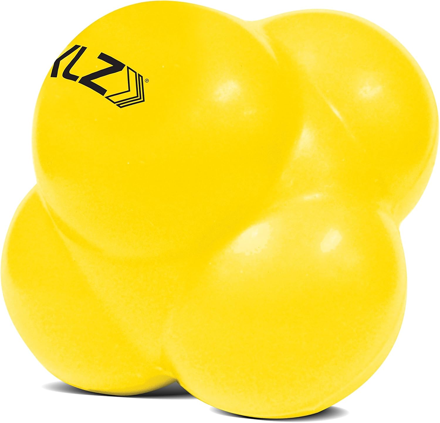Yellow six-sided SKLZ Reaction Ball for baseball reflex and fielding drills